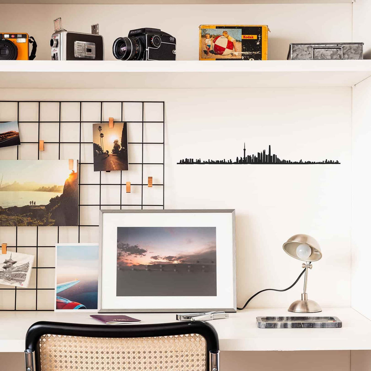 The Shanghai Line brings the city’s vibrant skyline into your space, blending style and architectural majesty.&quot;