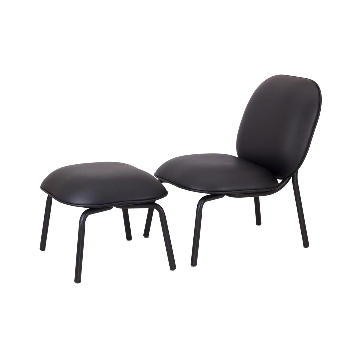 Tasca Lounge Chair &amp; Ottoman&lt;br&gt; Eco Leather Fabric&lt;br&gt; Indoor Use