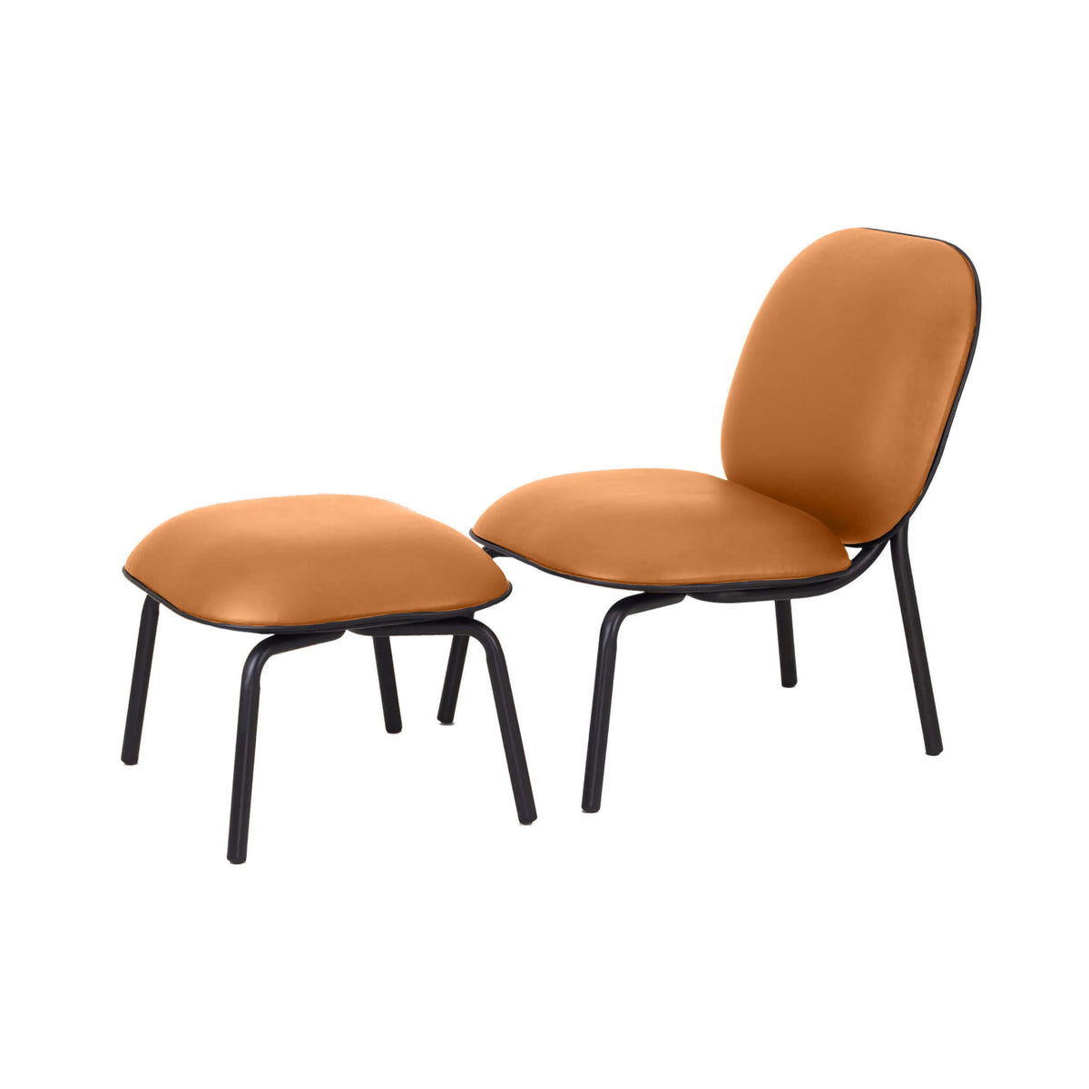 Tasca Lounge Chair &amp; Ottoman&lt;br&gt; Eco Leather Fabric&lt;br&gt; Indoor Use