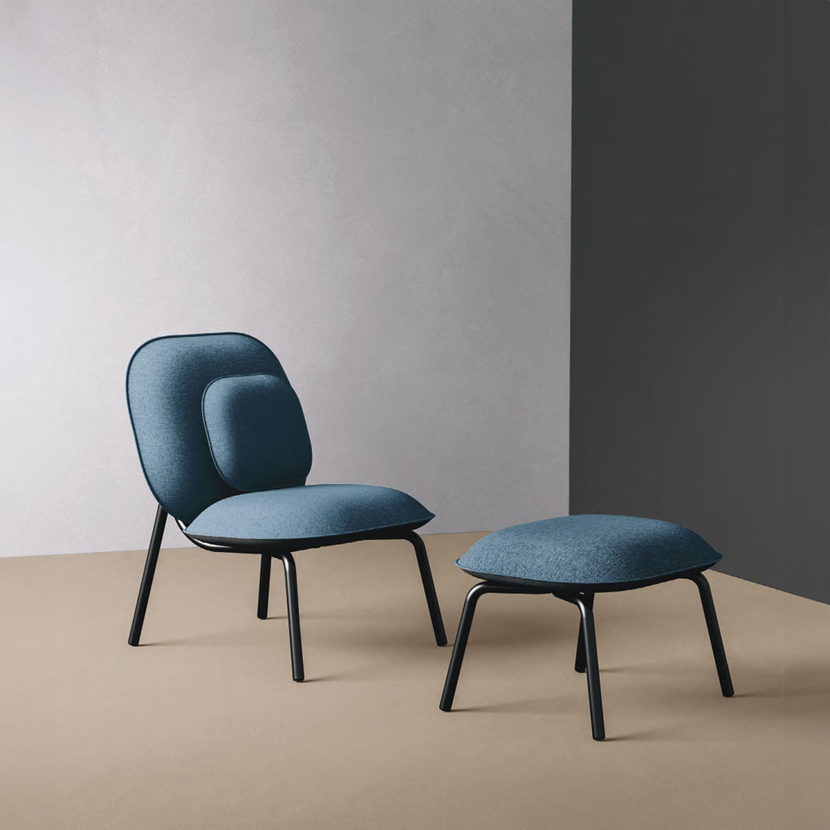 Tasca Lounge Chair &amp; Ottoman&lt;br&gt; Standard Fabric&lt;br&gt; Indoor Use