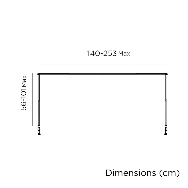 Extandable table frame for garland Lift