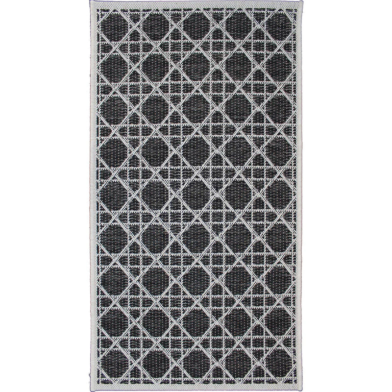 Black & Taupe Outdoor Rug