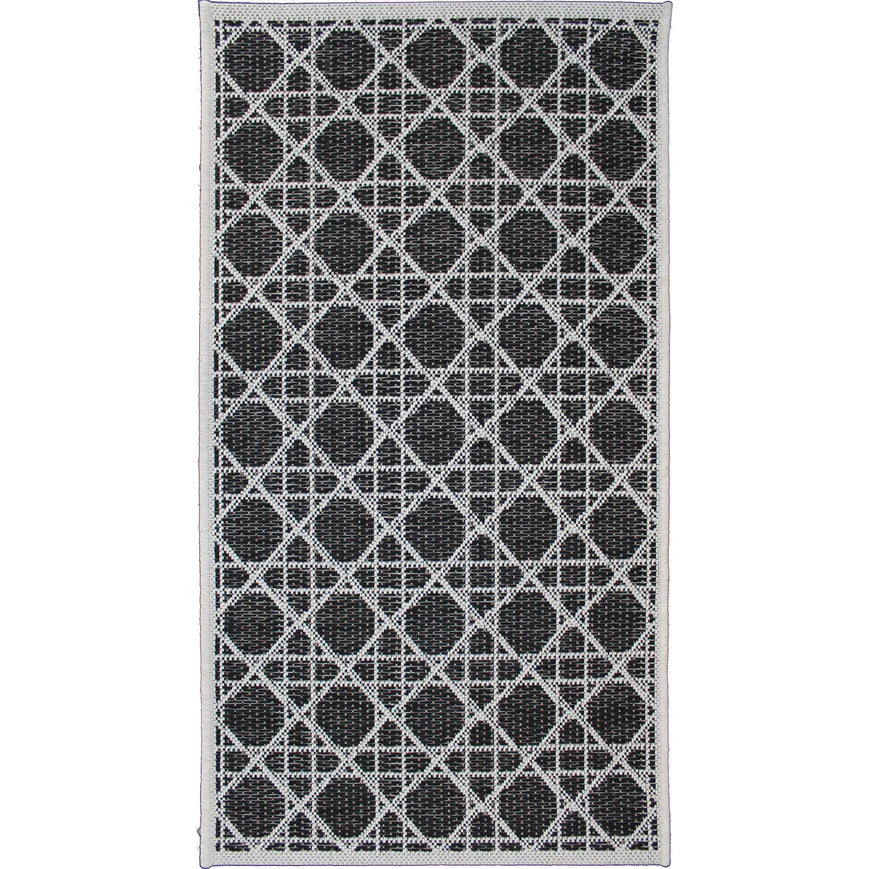 Black &amp; Taupe Outdoor Rug