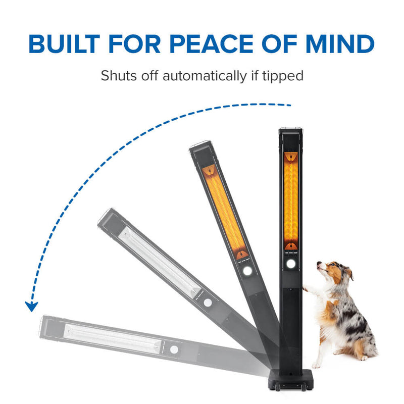Napoleon Phantom Freestand Electric Patio Heater | 1500W Infrared Outdoor Heater