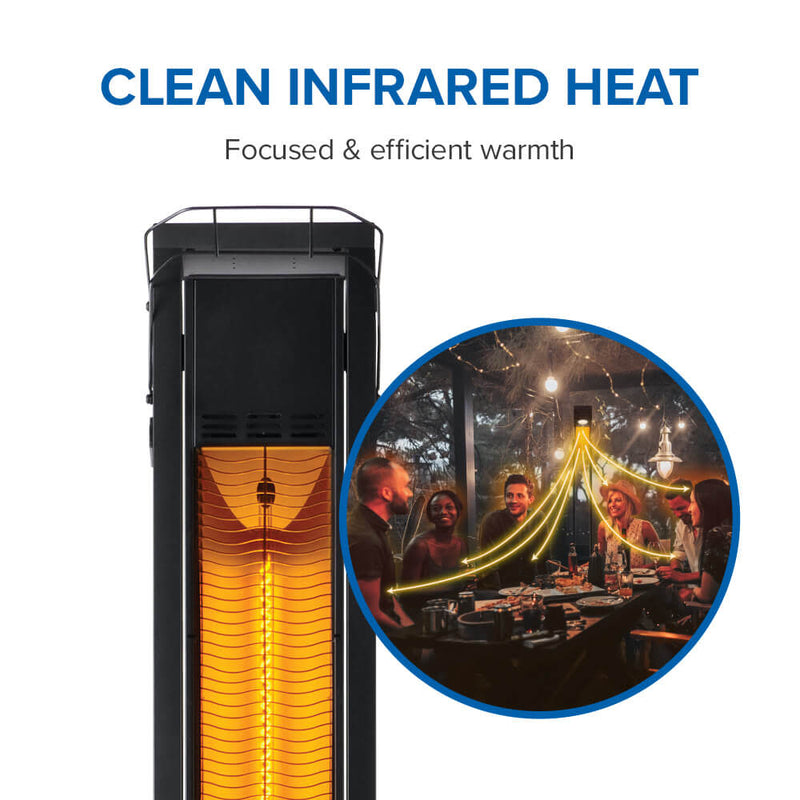 Napoleon Phantom Freestand Electric Patio Heater | 1500W Infrared Outdoor Heater