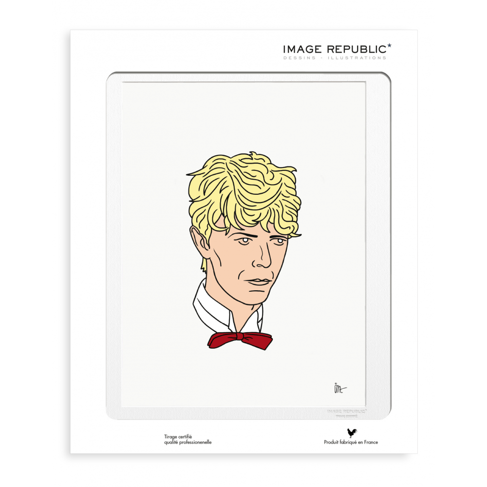 Jean-Michel Tixier David Bowie / 30x40cm  -  Posters, Prints, &amp; Visual Artwork  by  Image Republic