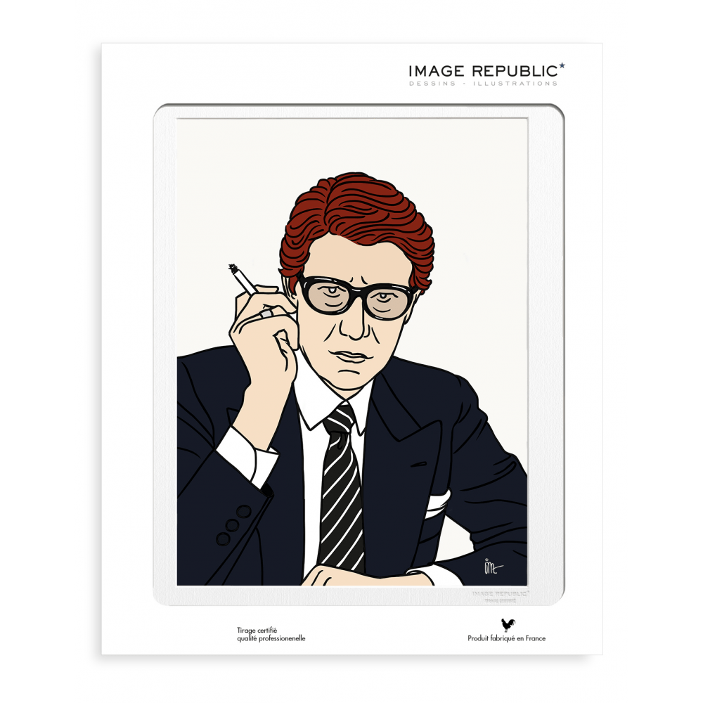 Jean-Michel Tixier Yves St Laurent / 30x40cm  -  Posters, Prints, &amp; Visual Artwork  by  Image Republic