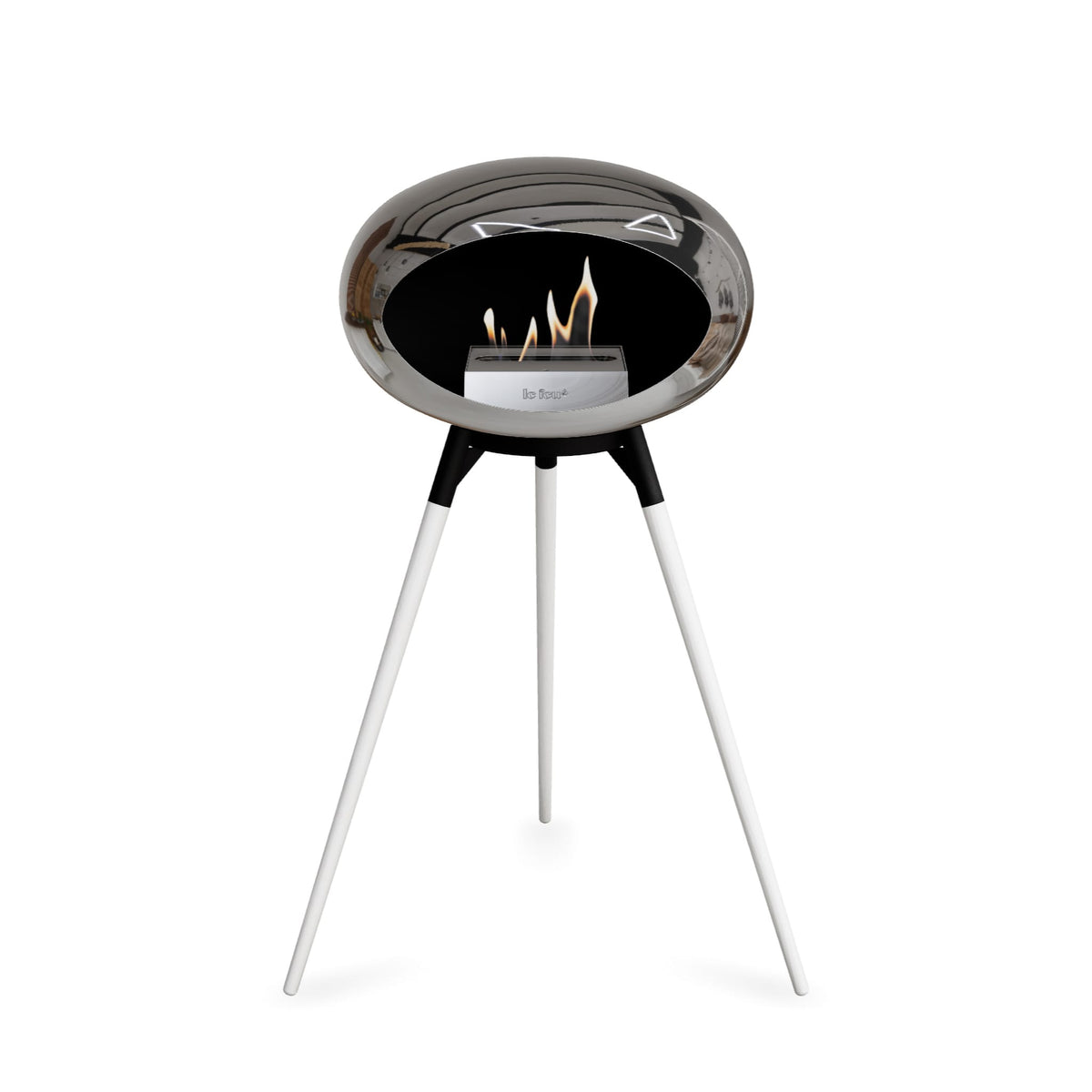 Le Feu Ground High Dome &lt;br&gt;Chromed Silver