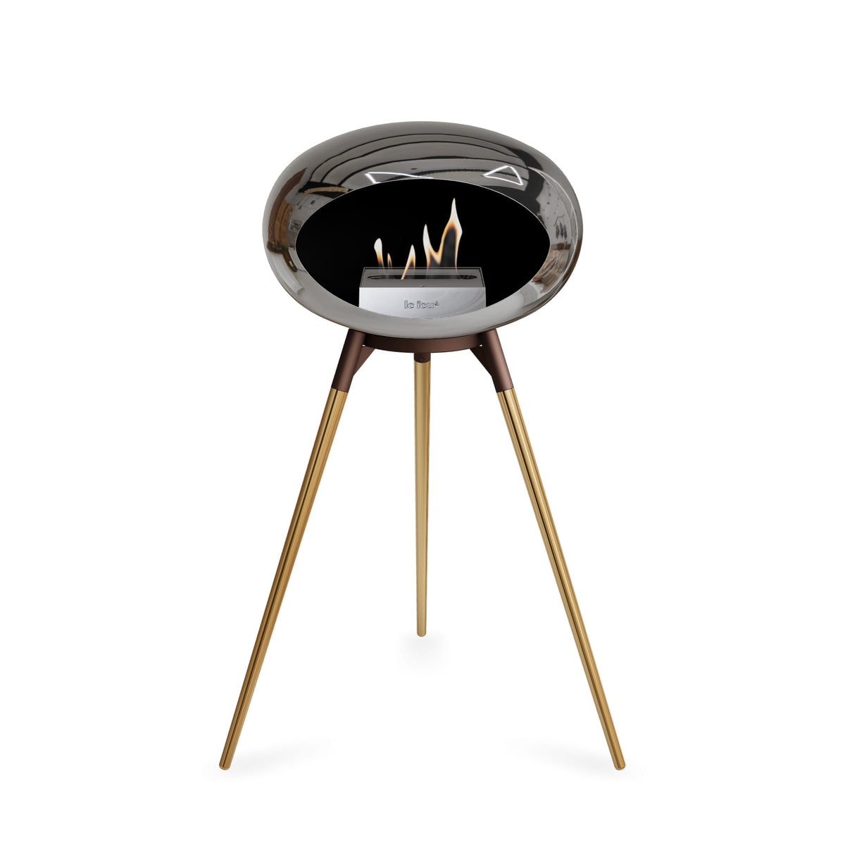 Le Feu Ground High Dome &lt;br&gt;Chromed Silver