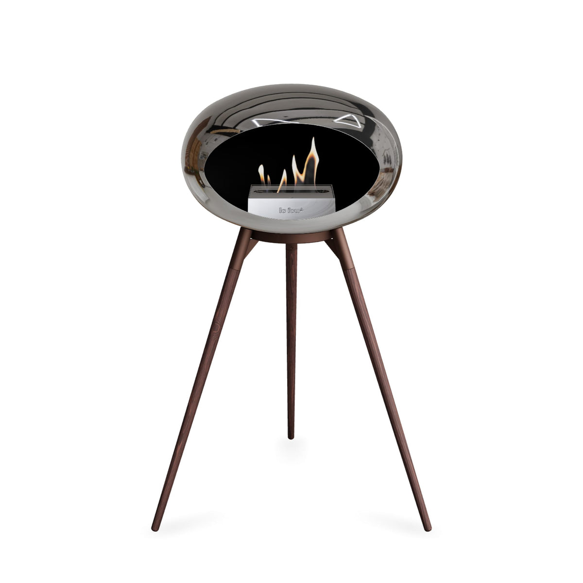 Le Feu Ground High Dome &lt;br&gt;Chromed Silver