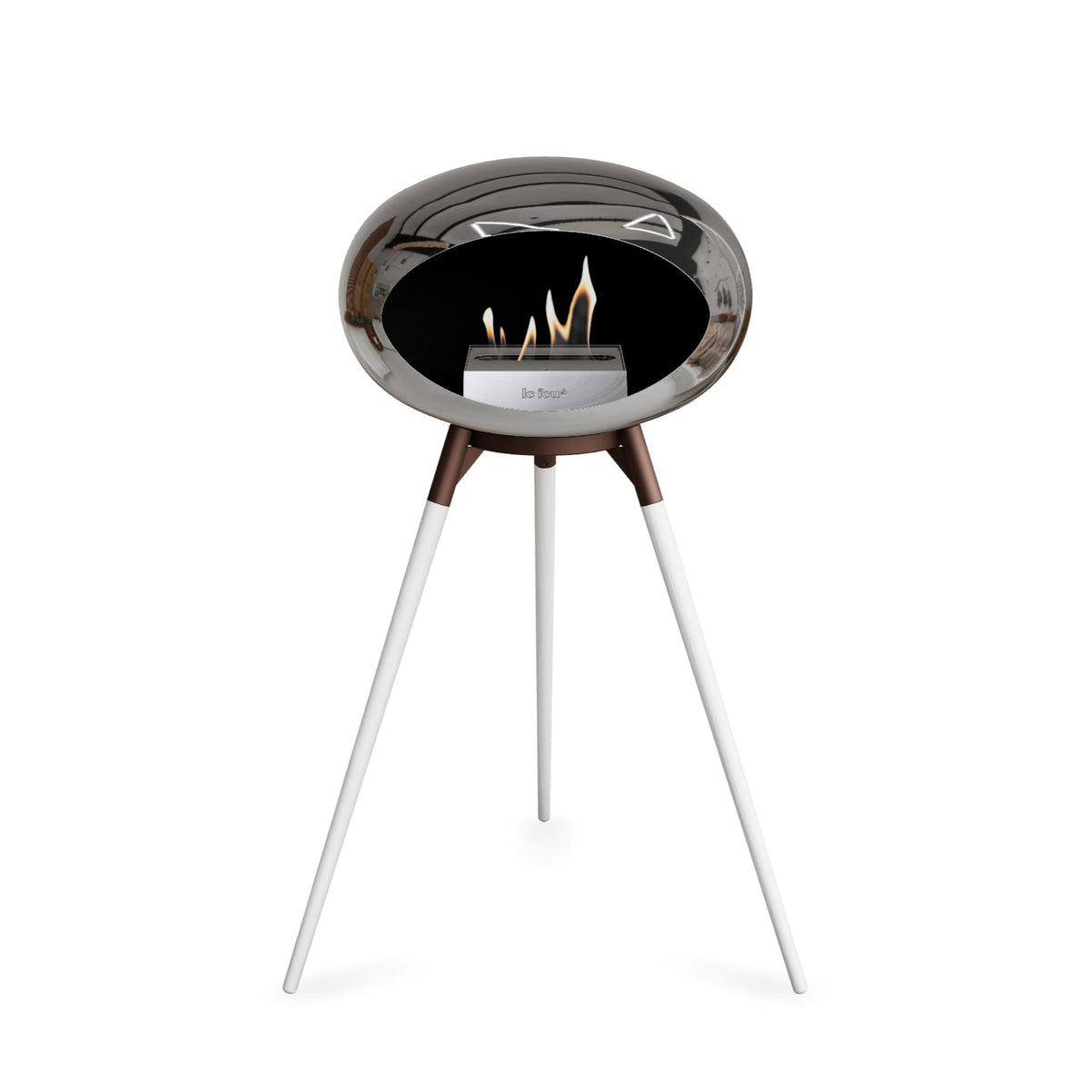Le Feu Ground High Dome &lt;br&gt;Chromed Silver
