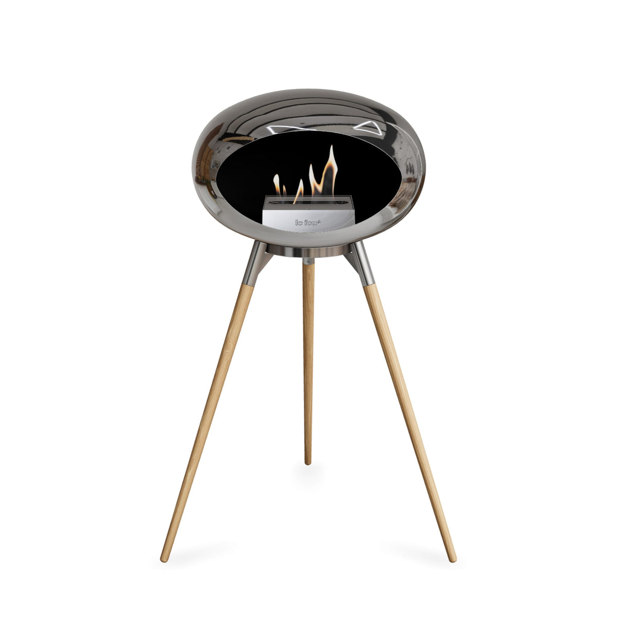 Le Feu Ground High Dome &lt;br&gt;Chromed Silver