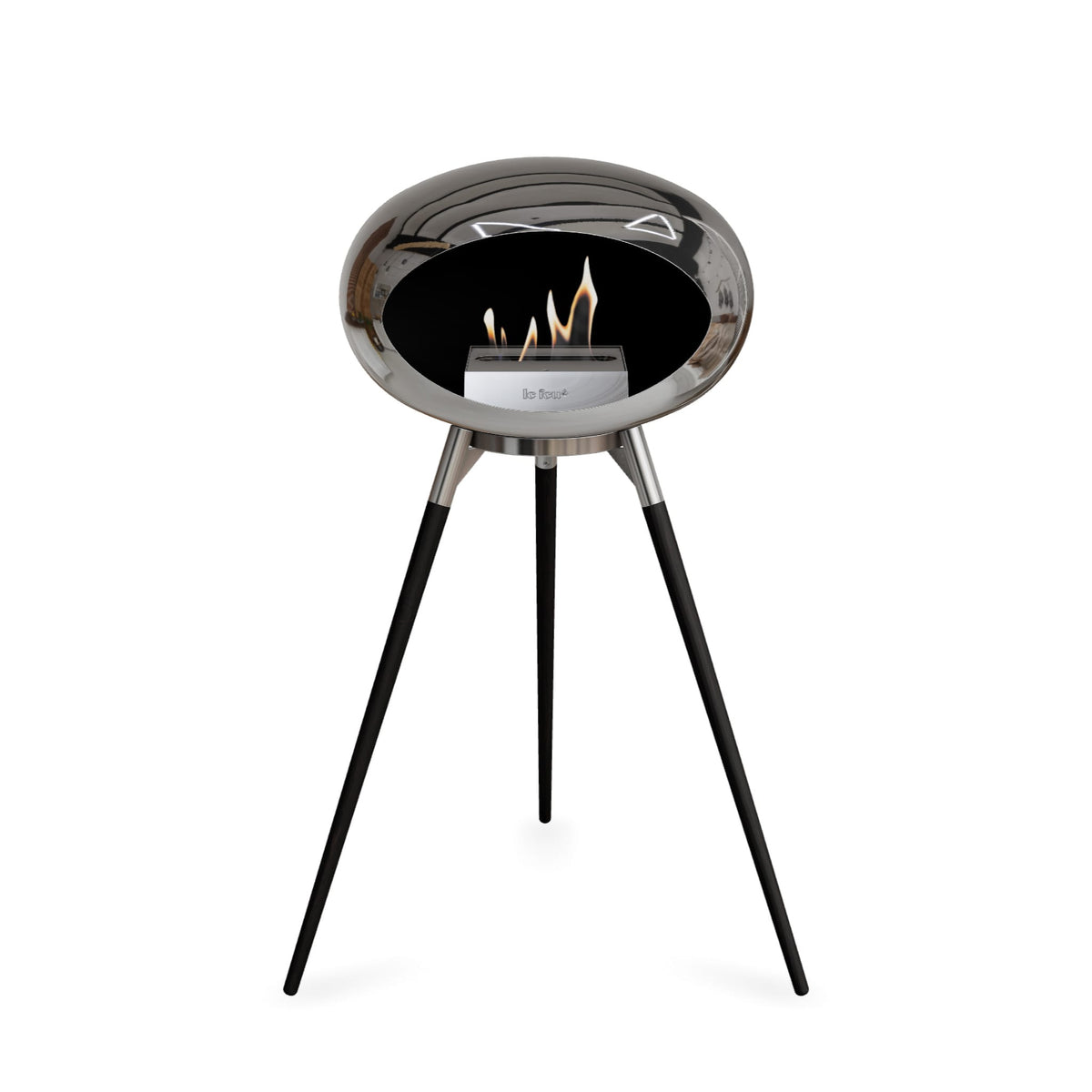 Le Feu Ground High Dome &lt;br&gt;Chromed Silver