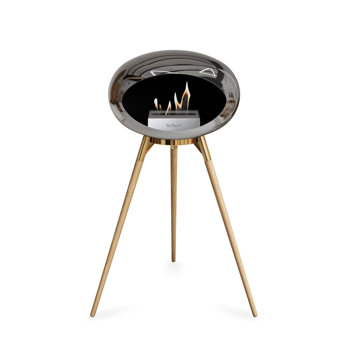 Le Feu Ground High Dome &lt;br&gt;Chromed Silver