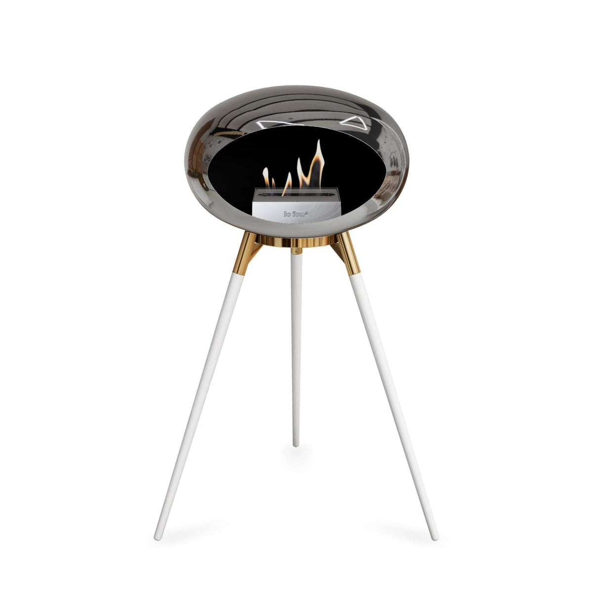 Le Feu Ground High Dome &lt;br&gt;Chromed Silver