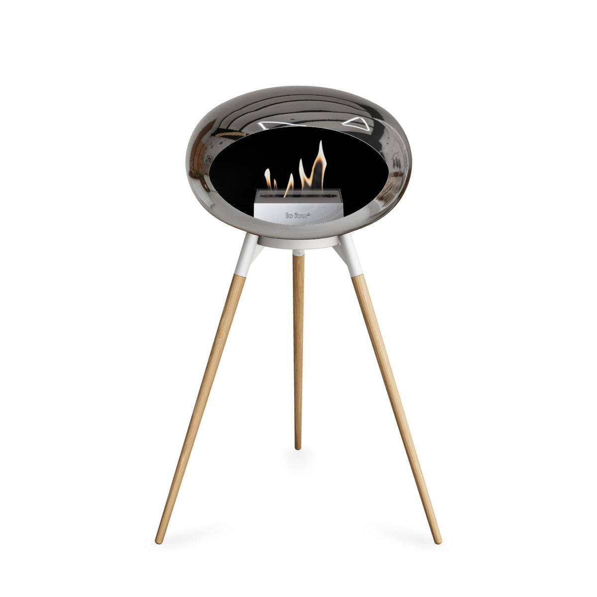 Le Feu Ground High Dome &lt;br&gt;Chromed Silver