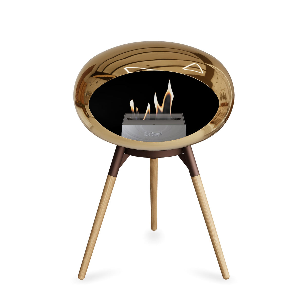 Le Feu Ground Low Dome &lt;br&gt;Chromed Rose Gold