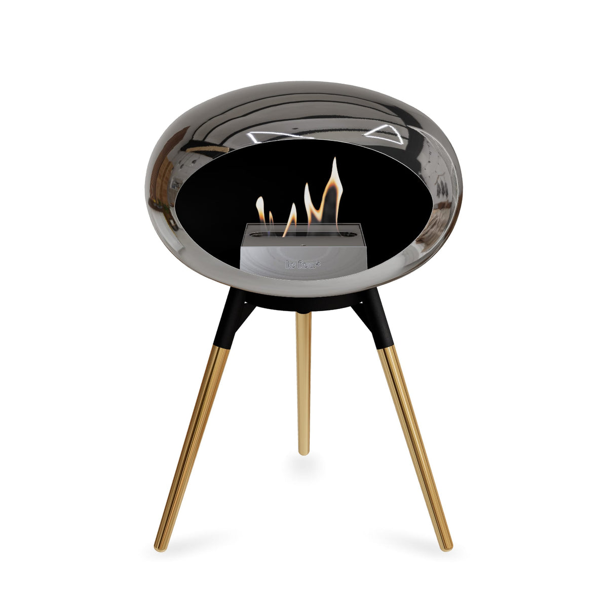 Le Feu Ground Low Dome &lt;br&gt;Chromed Silver