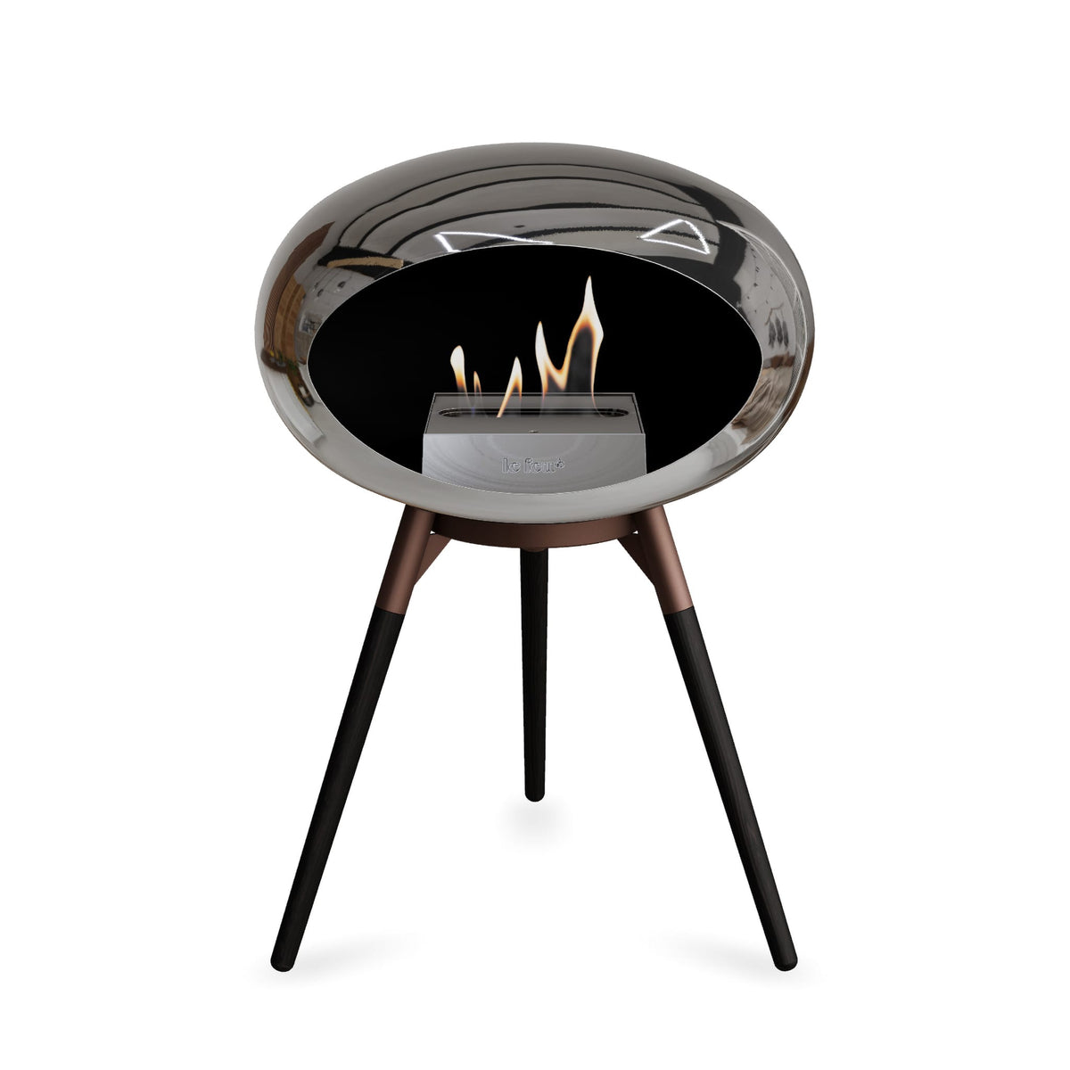 Le Feu Ground Low Dome &lt;br&gt;Chromed Silver