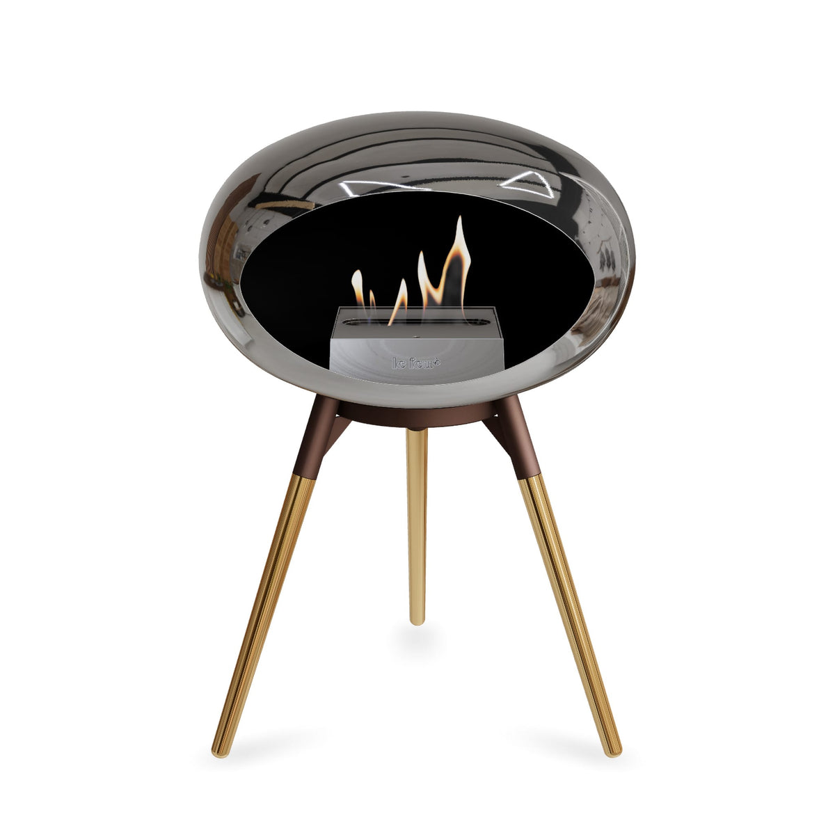 Le Feu Ground Low Dome &lt;br&gt;Chromed Silver
