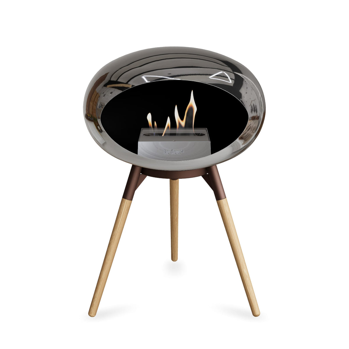 Le Feu Ground Low Dome &lt;br&gt;Chromed Silver