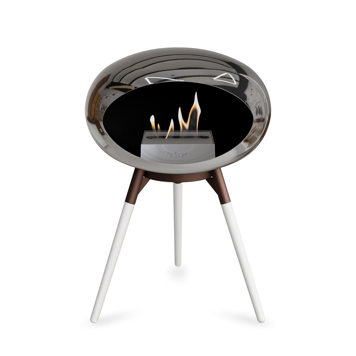Le Feu Ground Low Dome &lt;br&gt;Chromed Silver