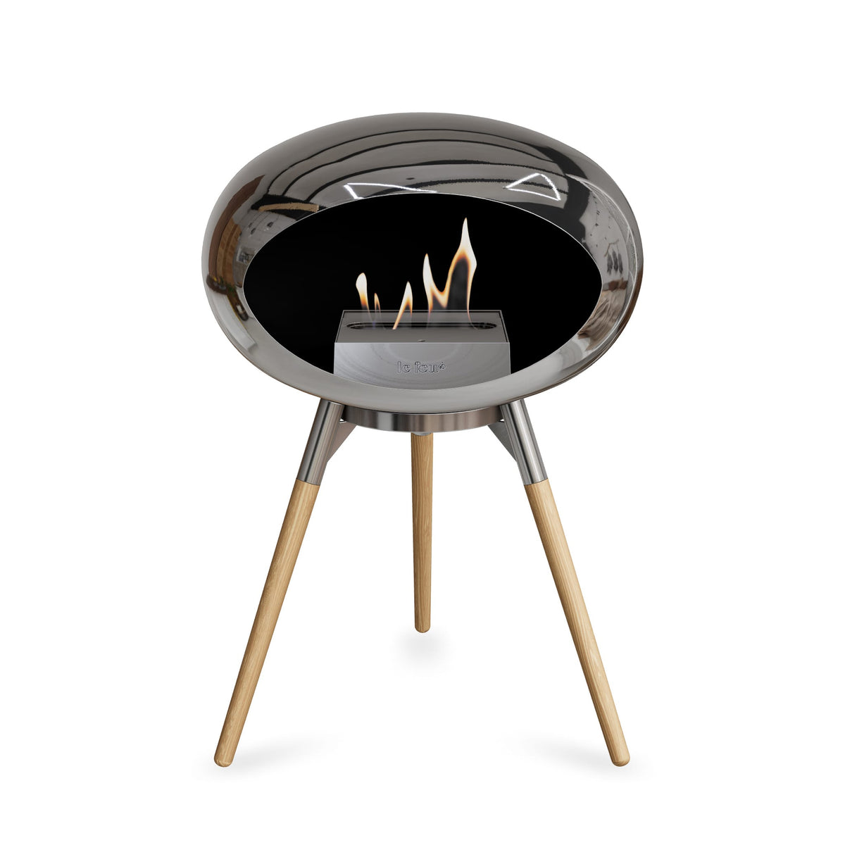 Le Feu Ground Low Dome &lt;br&gt;Chromed Silver