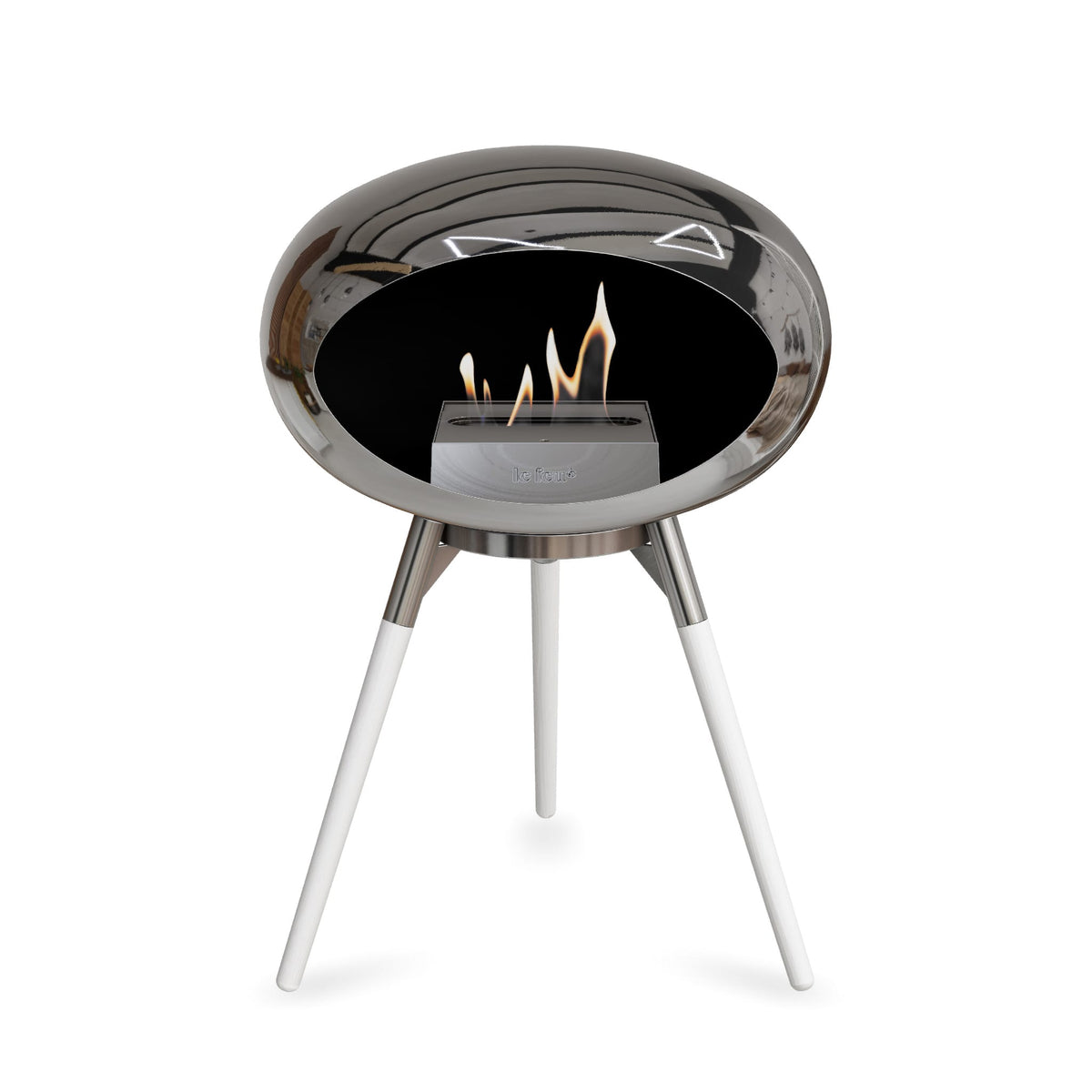 Le Feu Ground Low Dome &lt;br&gt;Chromed Silver