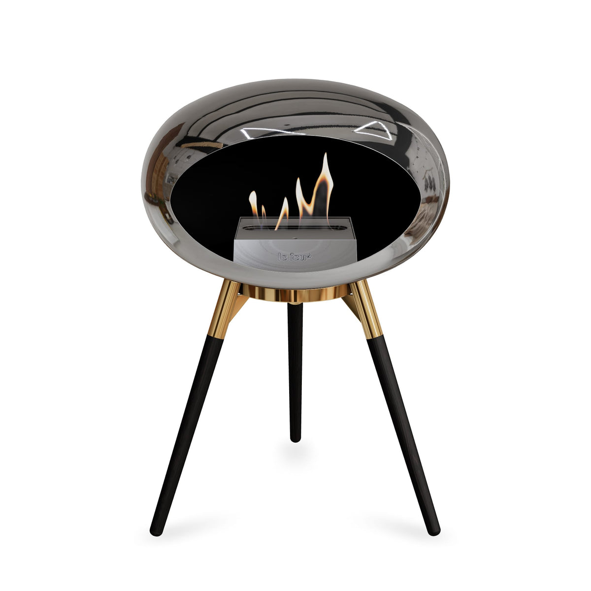 Le Feu Ground Low Dome &lt;br&gt;Chromed Silver