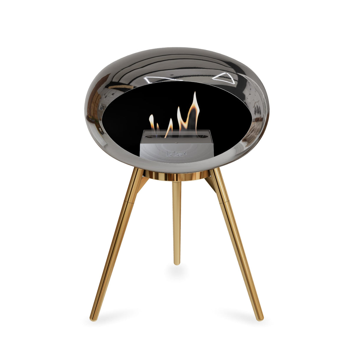 Le Feu Ground Low Dome &lt;br&gt;Chromed Silver