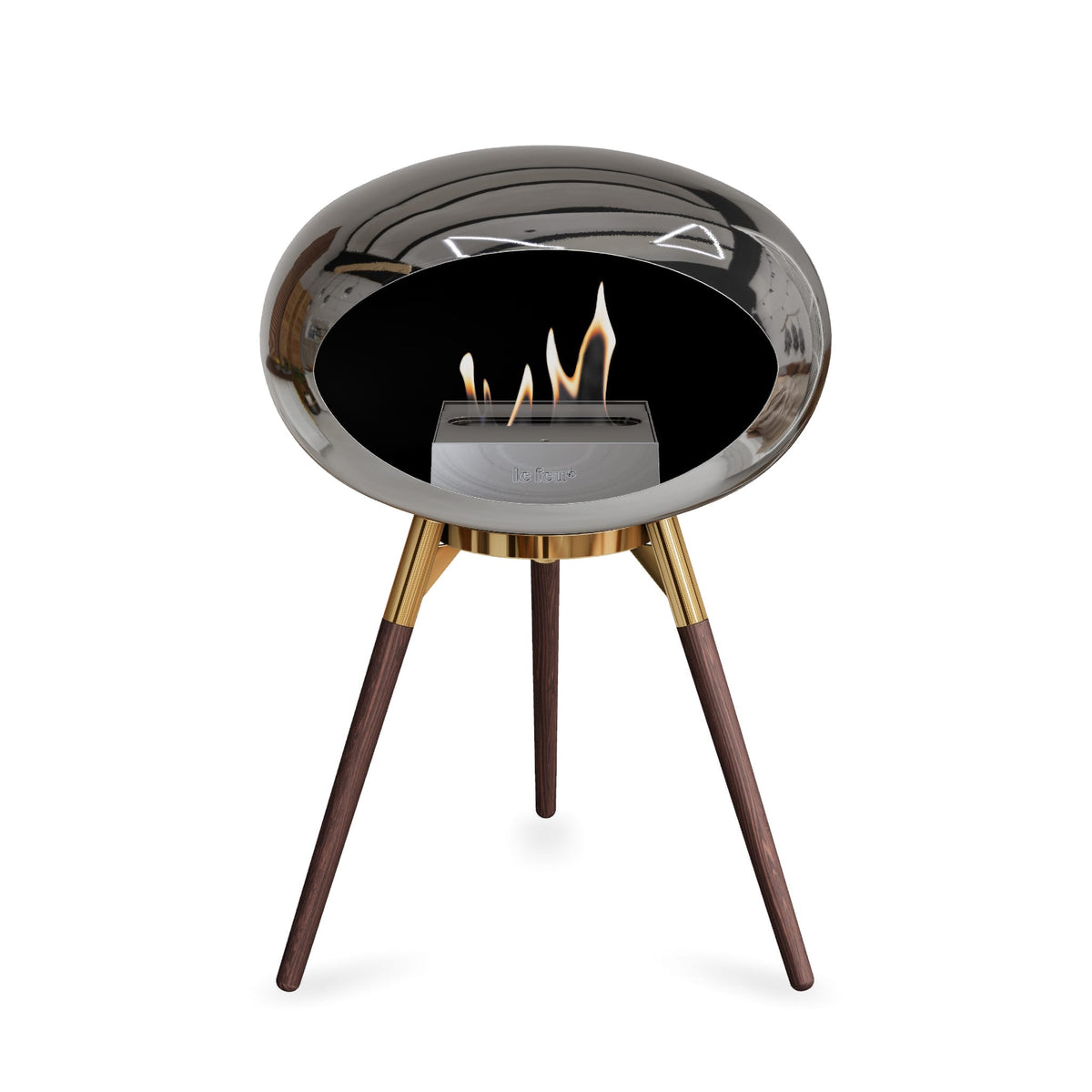 Le Feu Ground Low Dome &lt;br&gt;Chromed Silver