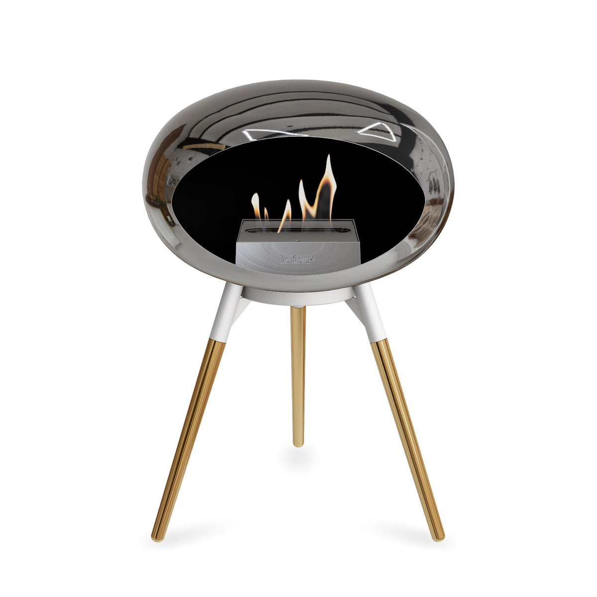 Le Feu Ground Low Dome &lt;br&gt;Chromed Silver