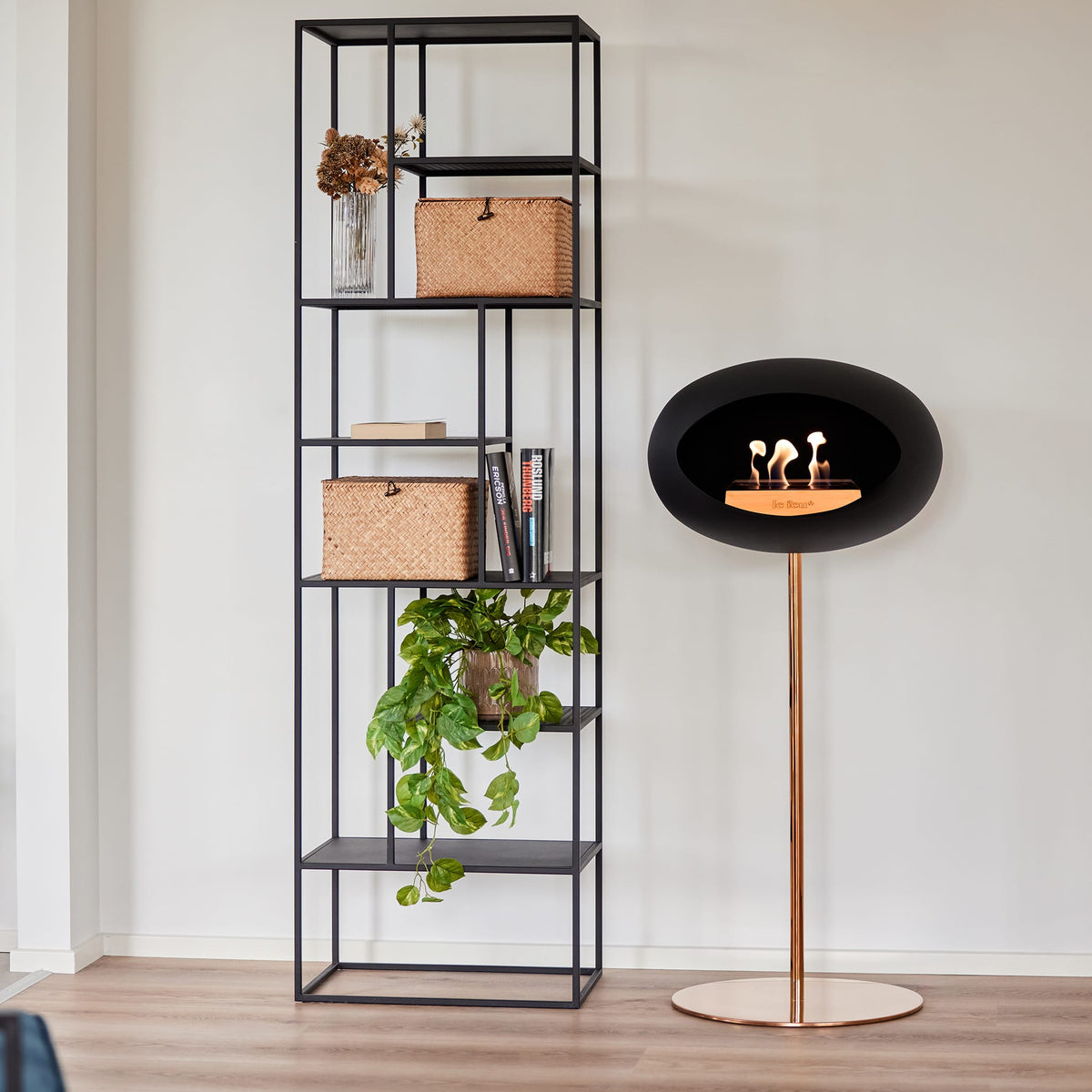 Le Feu Steel High Dome &lt;br&gt;Black