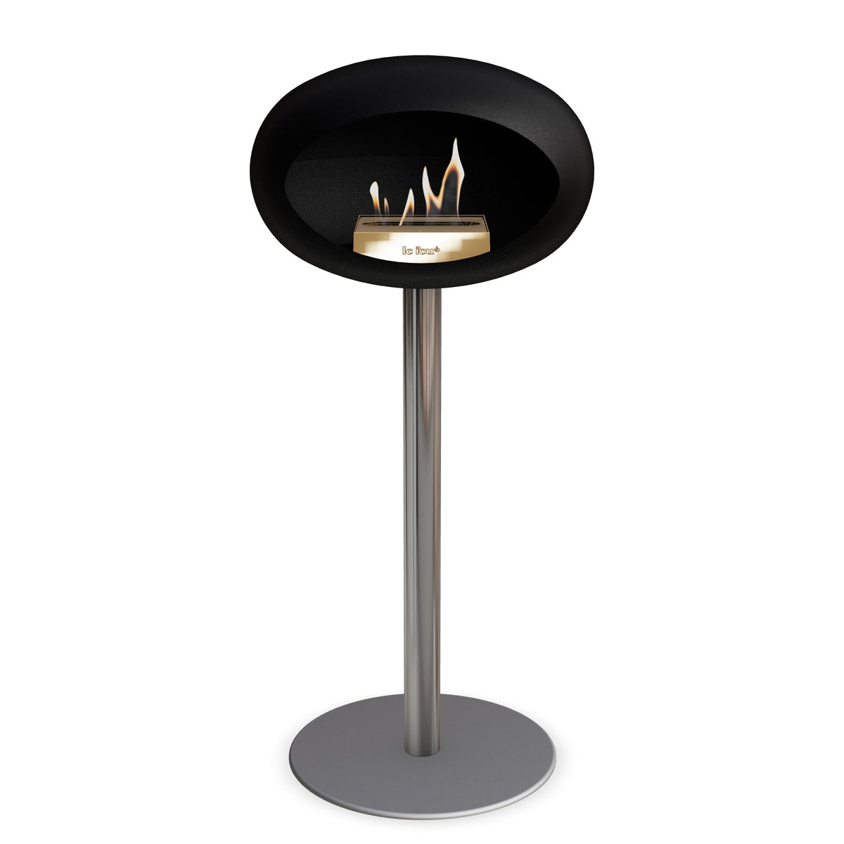 Le Feu Steel High Dome &lt;br&gt;Black
