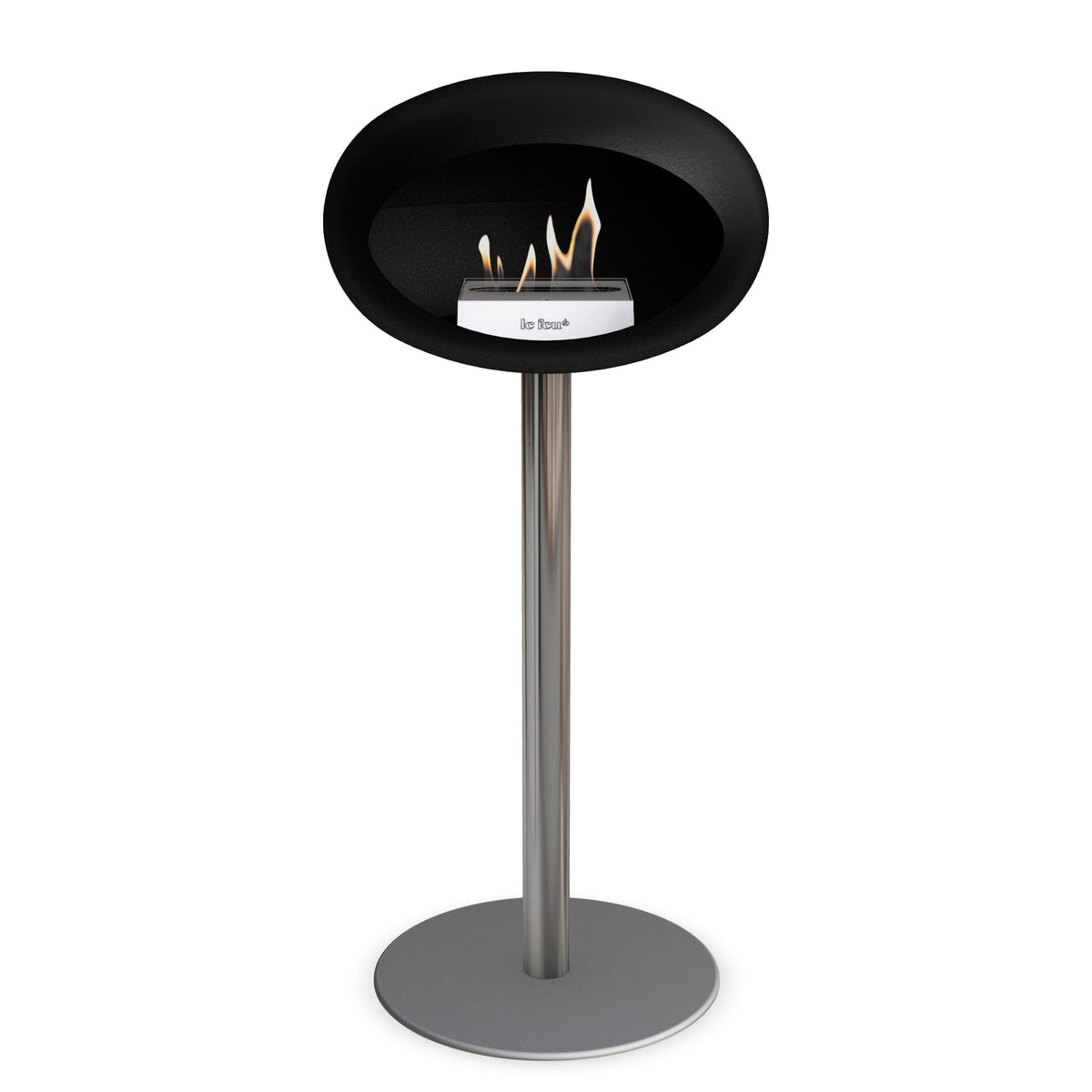 Le Feu Steel High Dome &lt;br&gt;Black