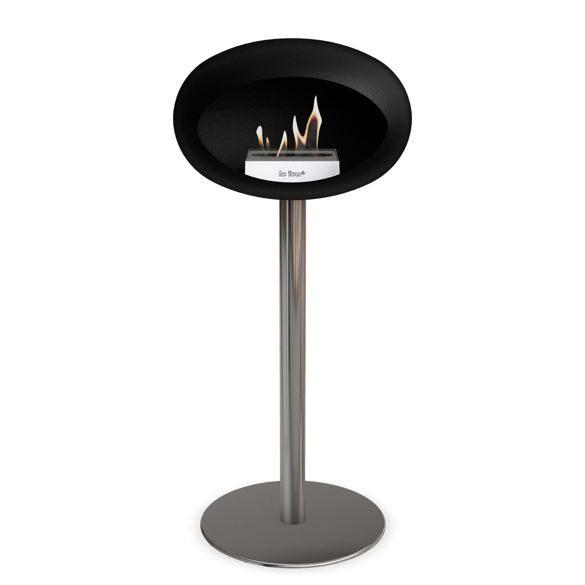 Le Feu Steel High Dome &lt;br&gt;Black