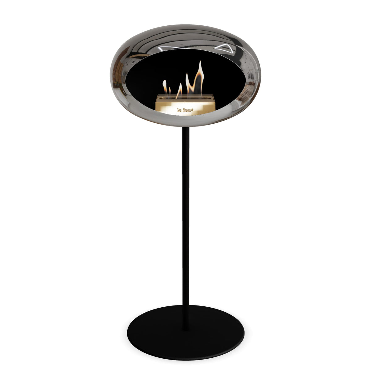 Le Feu Steel High Dome &lt;br&gt;Chromed Silver