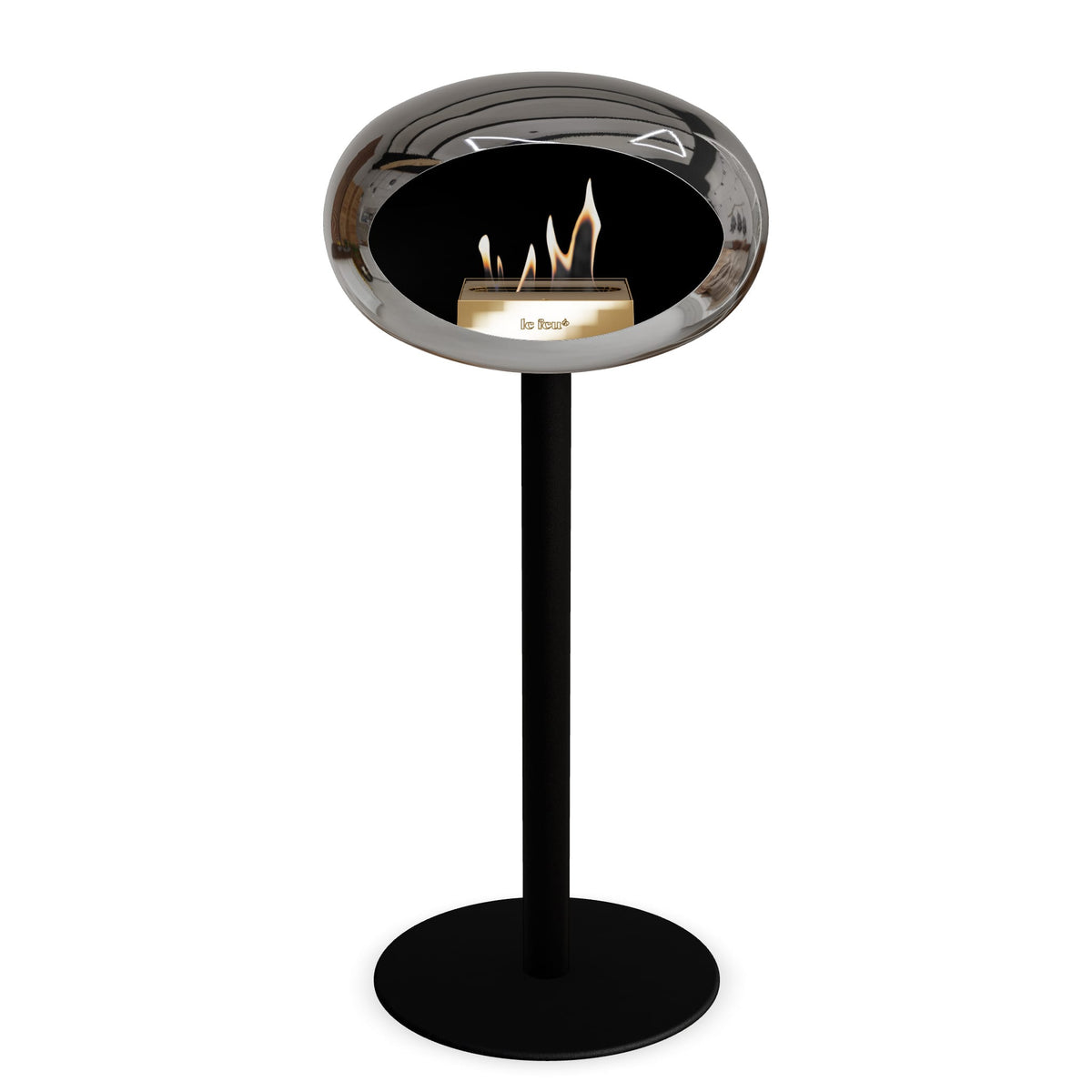 Le Feu Steel High Dome &lt;br&gt;Chromed Silver