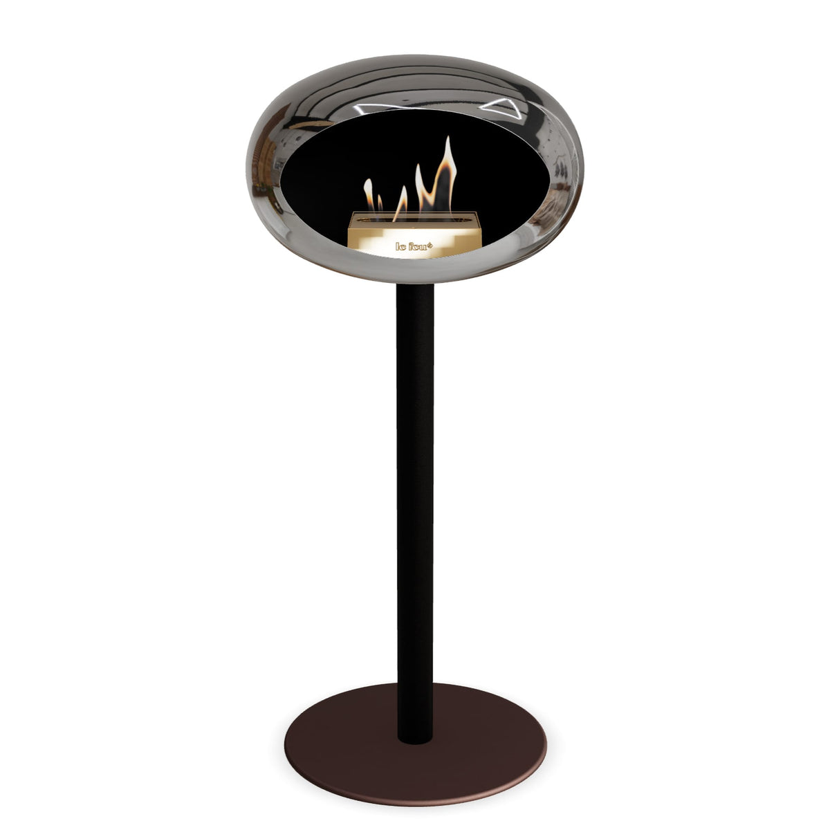 Le Feu Steel High Dome &lt;br&gt;Chromed Silver