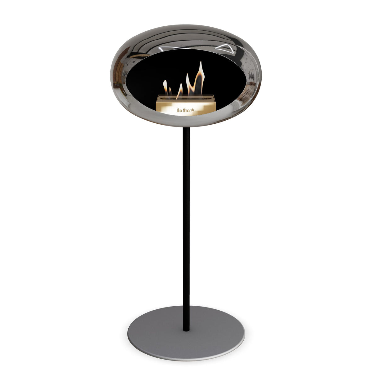 Le Feu Steel High Dome &lt;br&gt;Chromed Silver