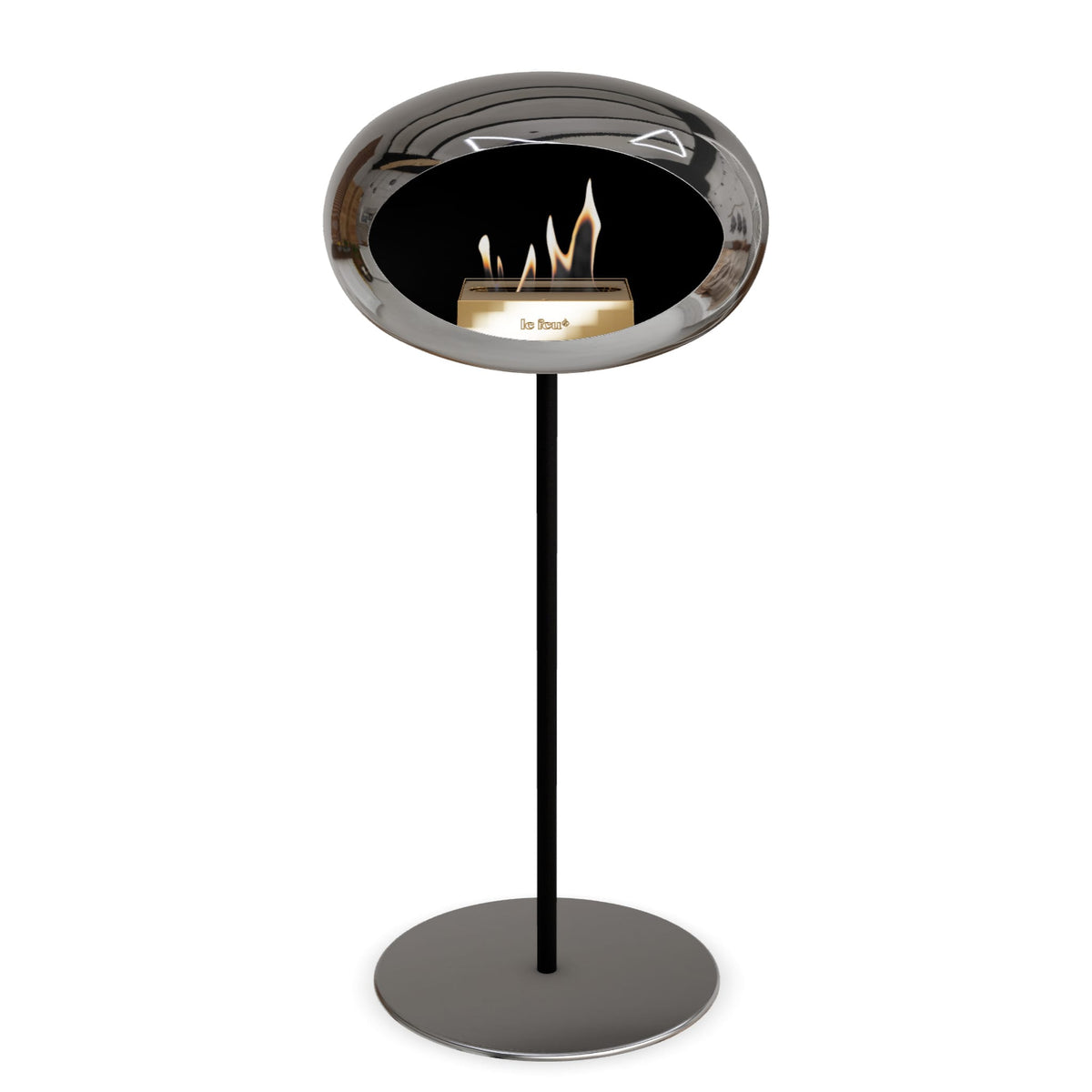 Le Feu Steel High Dome &lt;br&gt;Chromed Silver
