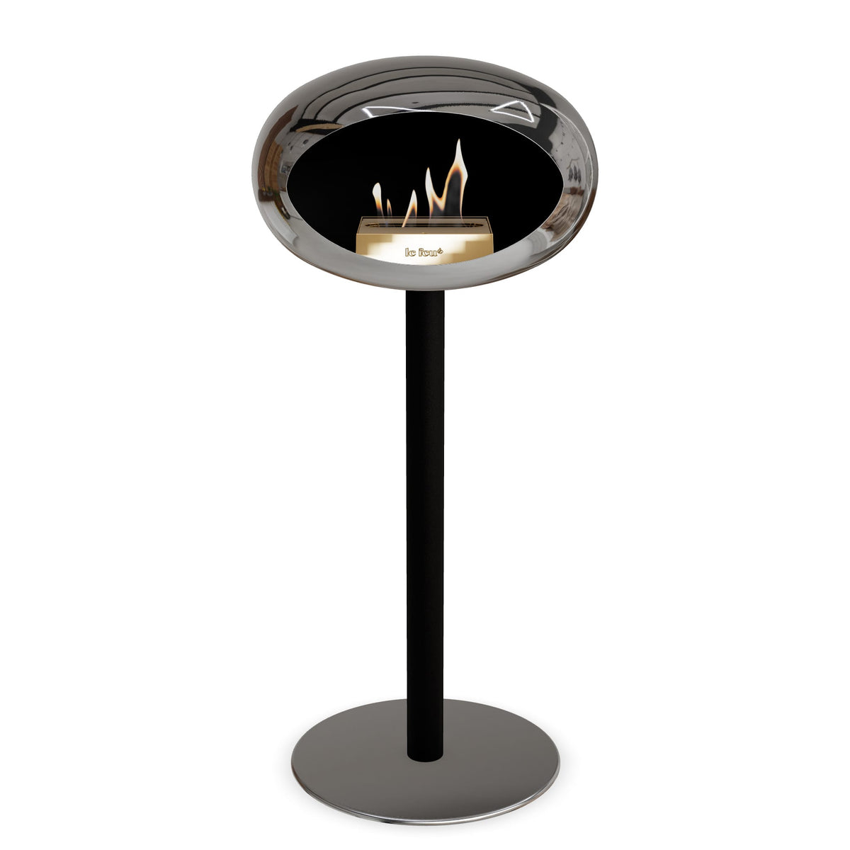 Le Feu Steel High Dome &lt;br&gt;Chromed Silver