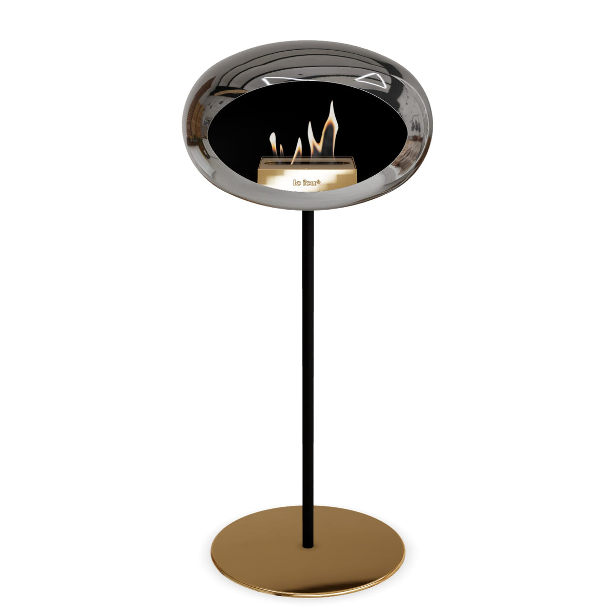 Le Feu Steel High Dome &lt;br&gt;Chromed Silver