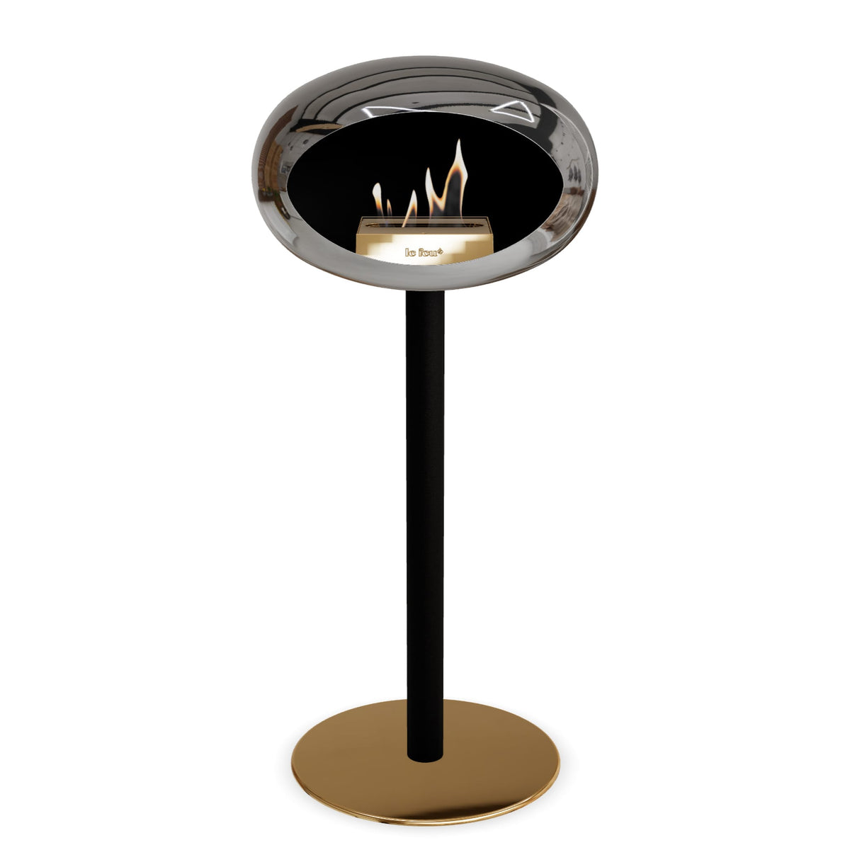 Le Feu Steel High Dome &lt;br&gt;Chromed Silver