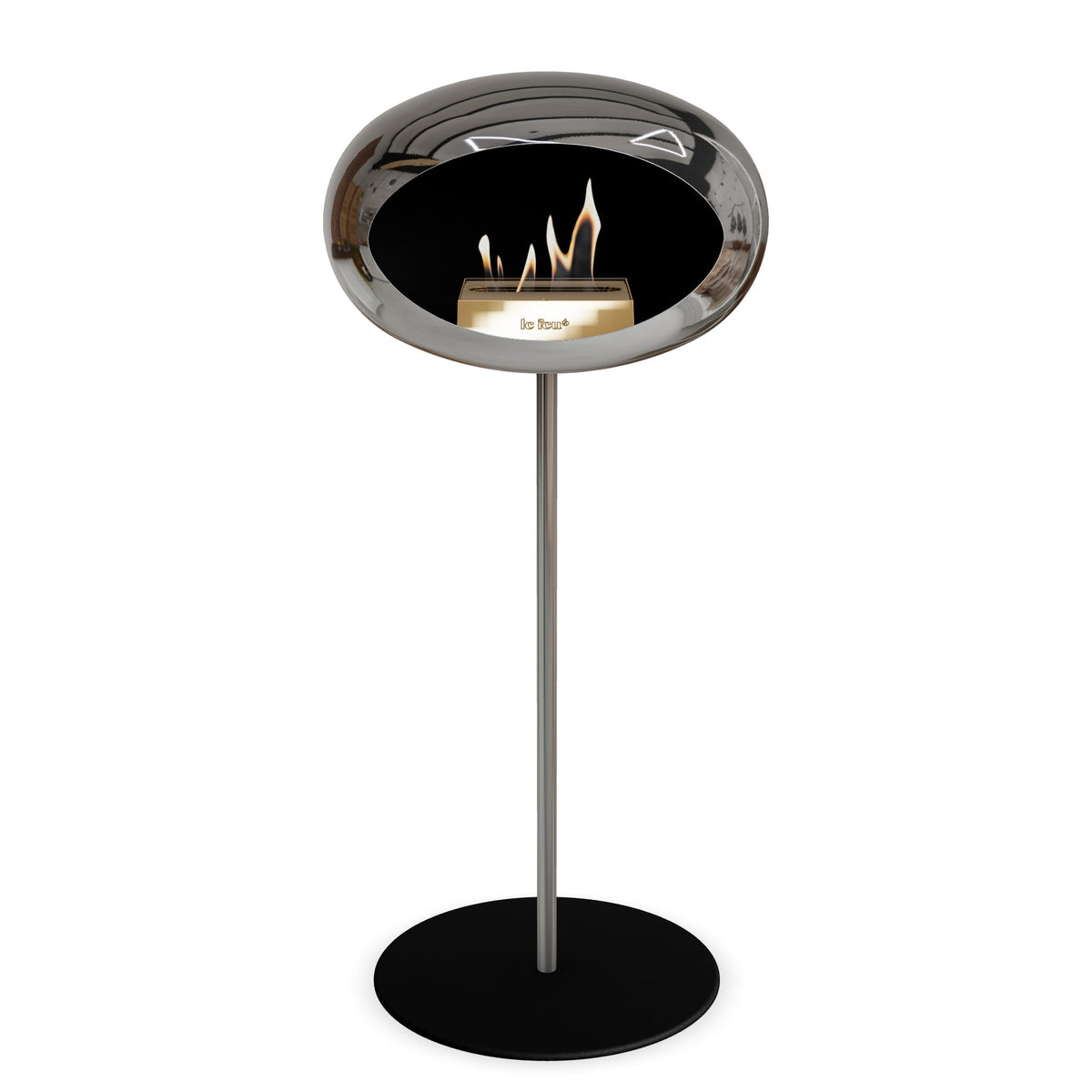 Le Feu Steel High Dome &lt;br&gt;Chromed Silver