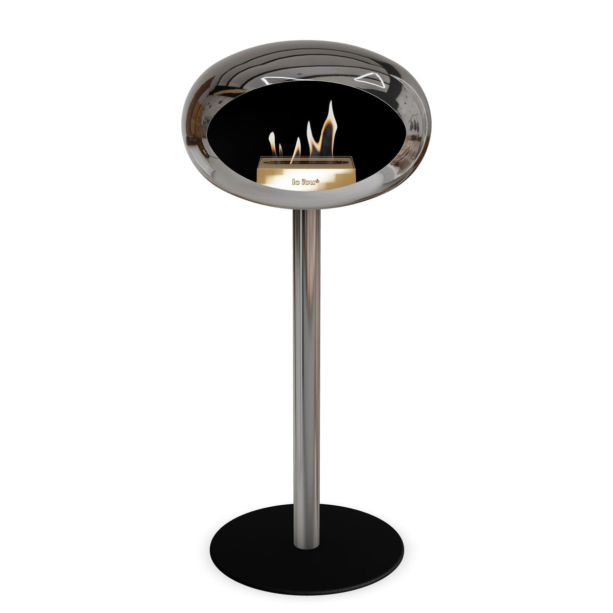 Le Feu Steel High Dome &lt;br&gt;Chromed Silver