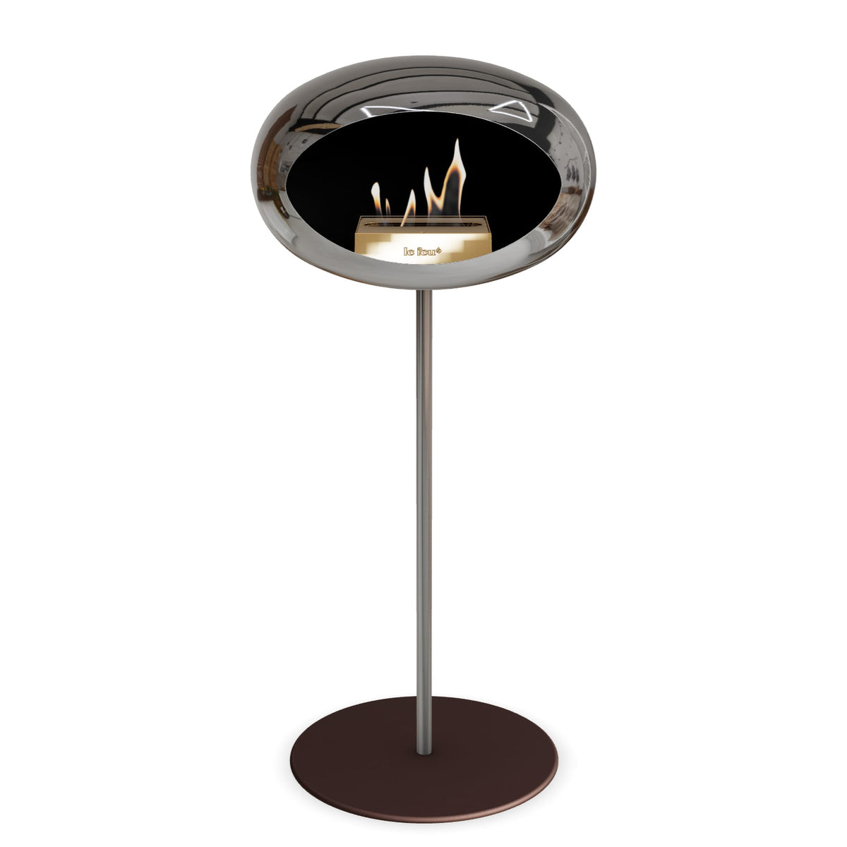 Le Feu Steel High Dome &lt;br&gt;Chromed Silver