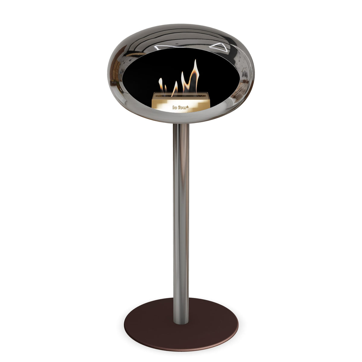 Le Feu Steel High Dome &lt;br&gt;Chromed Silver