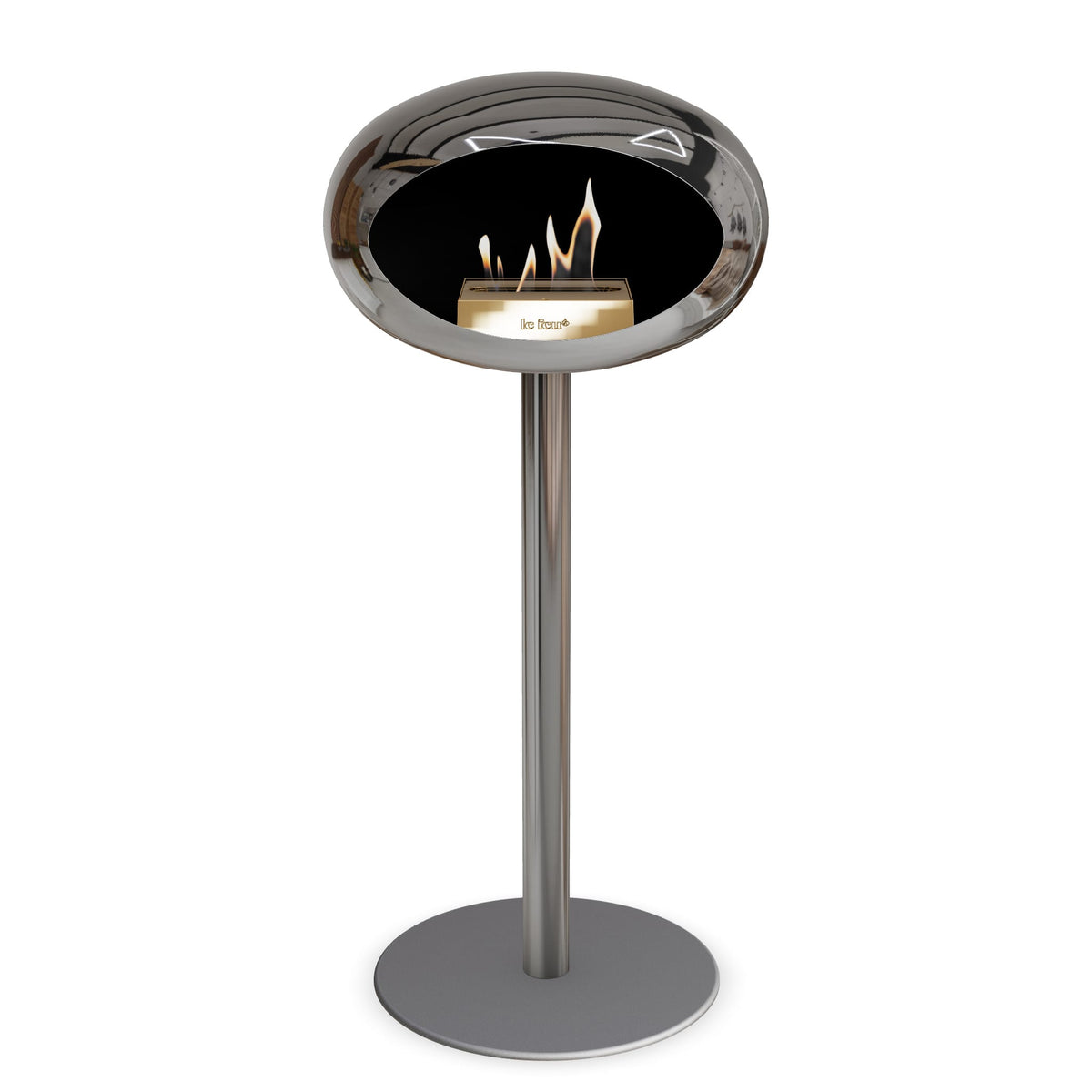 Le Feu Steel High Dome &lt;br&gt;Chromed Silver