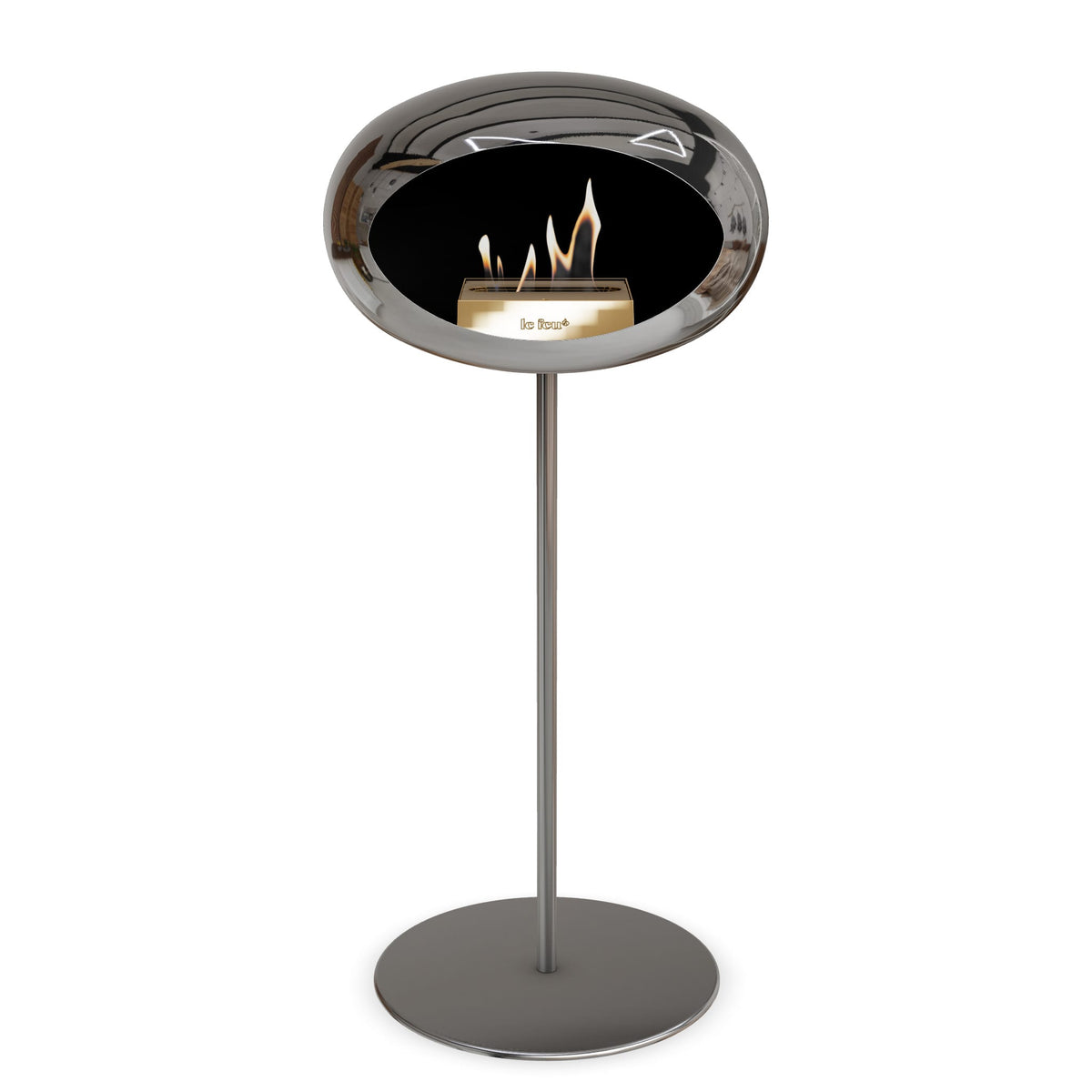 Le Feu Steel High Dome &lt;br&gt;Chromed Silver